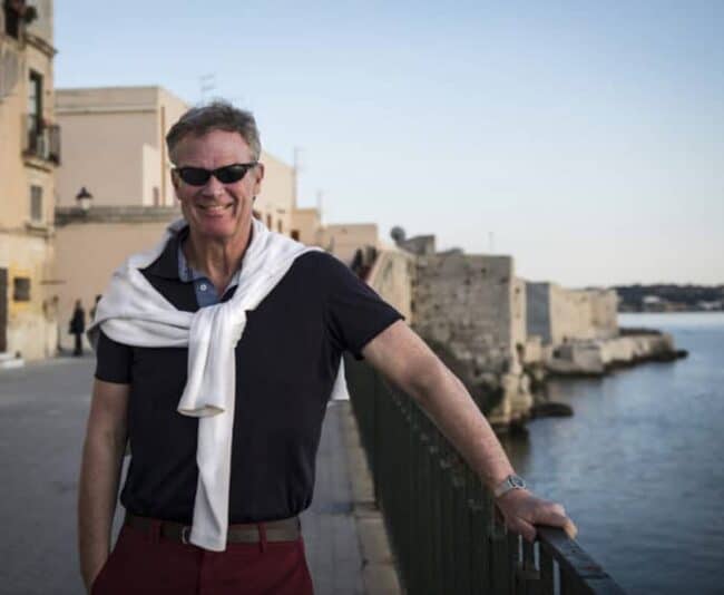 Celebrating my 60th birthday March 29 in Syracuse, Sicily.
