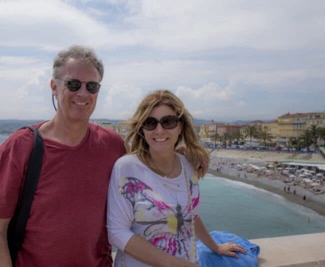 It cost only 138 euros to fly Marina and I an hour and 15 minutes to Nice for her birthday.