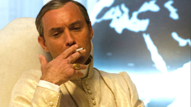 Jude Law plays a smoking, right-wing conservative pope.