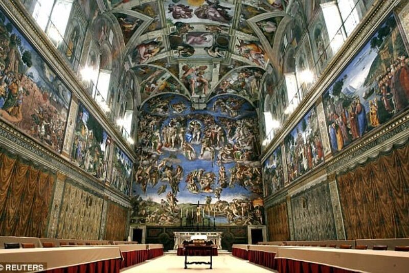 It took Michelangelo 4 1/2 years to paint the ceiling of the Sistine Chapel.