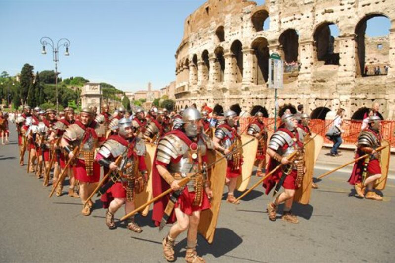Rome turned 2,770 Friday. On Sunday, Rome's Scuola dei Gladiator marched to the Colosseum. In 2002, I was one of them.