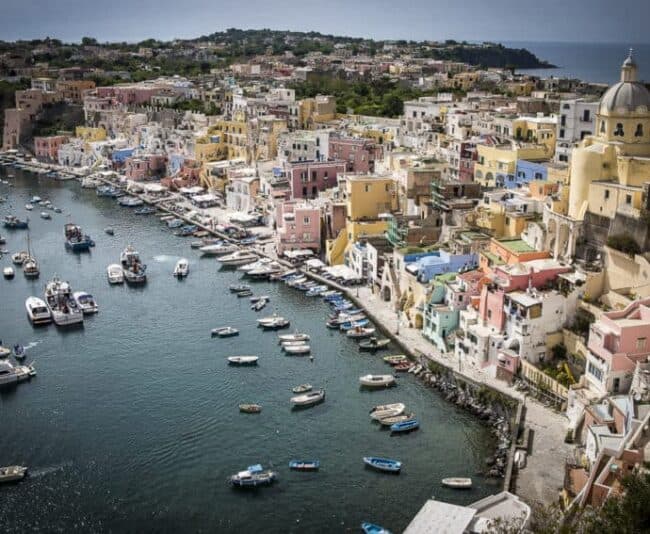 Ten miles north of Capri, Procida is only 1.6 square miles with 12,000 people. Photo by Marina Pascucci