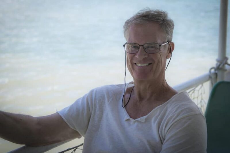 My new look. For the first time in my life, at 61 years of age, I'm wearing glasses. Photo by Marina Pascucci