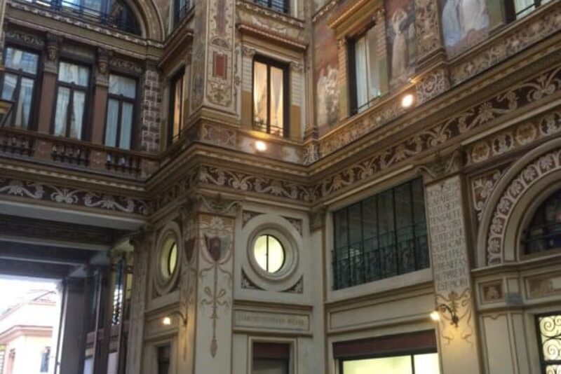The English, giving its people a place to buy English goods, helped Italy build the Sciarra Palace after Italian unification in 1861. It was Rome's first shopping center.