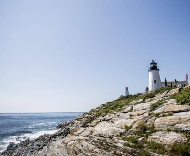 Penaquid Point Lighthouse is one of 52 working lighthouses in Maine. Photo by Marina Pascucci