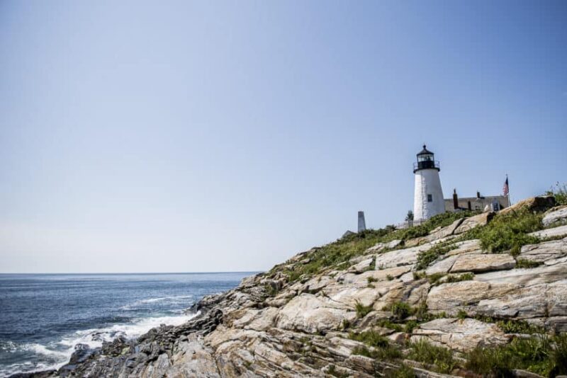 Penaquid Point Lighthouse is one of 52 working lighthouses in Maine. Photo by Marina Pascucci