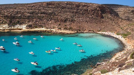 Lampedusa has nice beaches when it's not crowded.