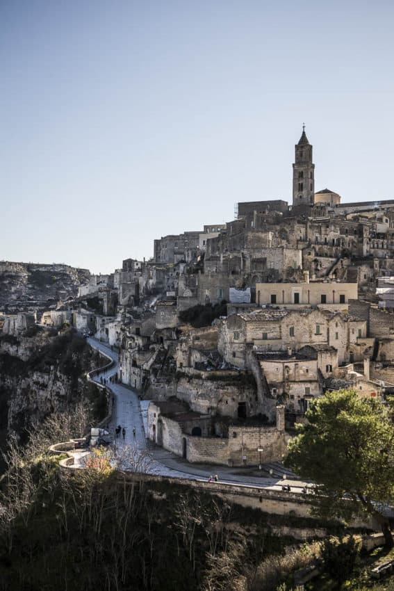 Matera has only one road that snakes through the Sassi. Photo by Marina Pascucci