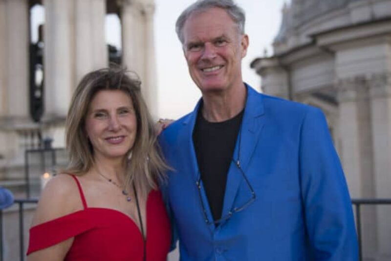 Marina and I on Terrazza Baromini above Piazza Navona.