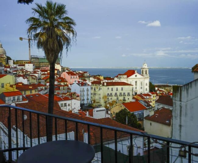 The view from Largo das Portas do Sol in Alfama. Photo by Marina Pascucci