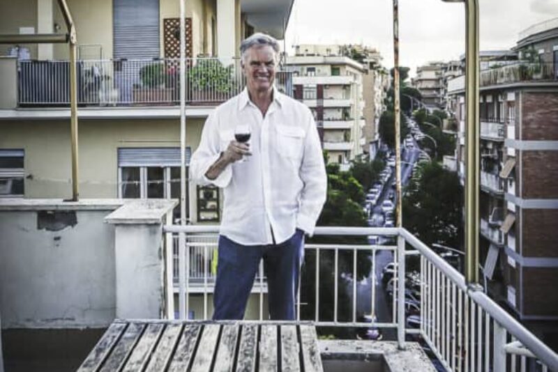 Celebrating on the balcony of my new home in Monteverde, the "chic" neighborhood of Rome. Photo by Marina Pascucci