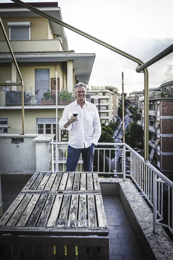 Celebrating on the balcony of my new home in Monteverde, the "chic" neighborhood of Rome. Photo by Marina Pascucci