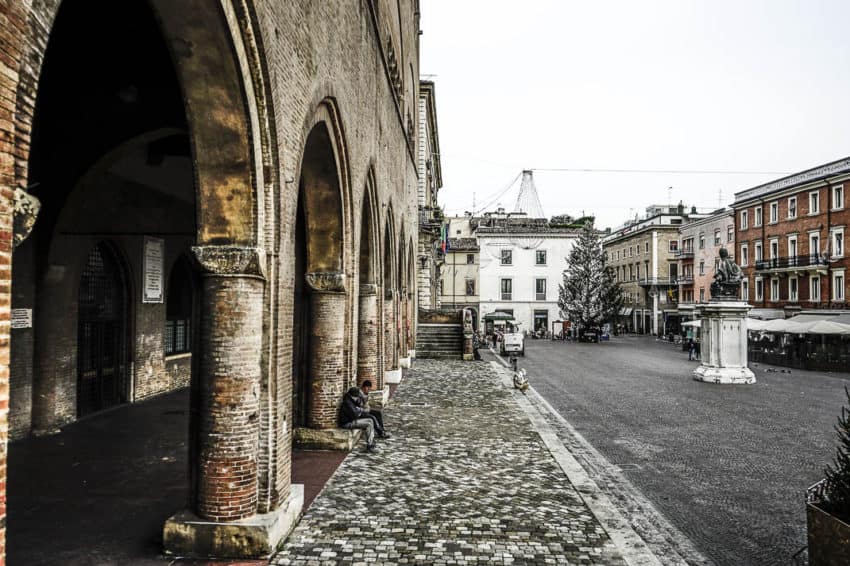 Piazza Cavour is the heartbeat of Rimini. Photo by Marina Pascucci