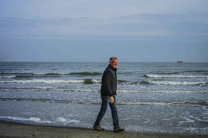 Me on the chilly Adriatic Sea. Photo by Marina Pascucci