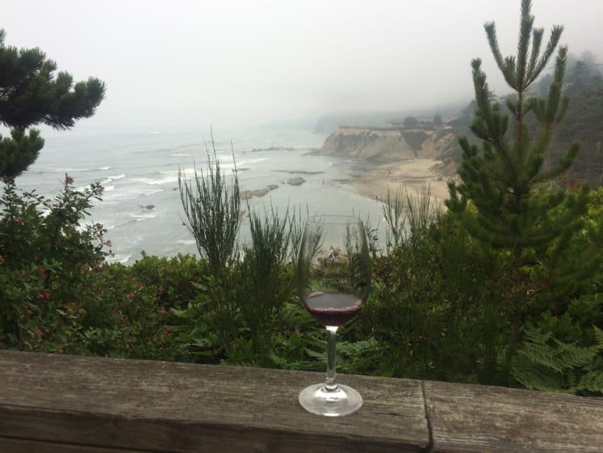 The view from the Flying Dutchman's patio in Waldport.