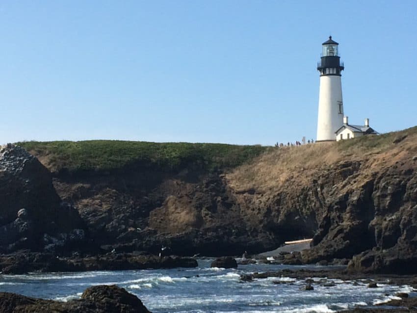 The Yaquina Head Light is the tallest of Oregon's lighthouses at 93 feet