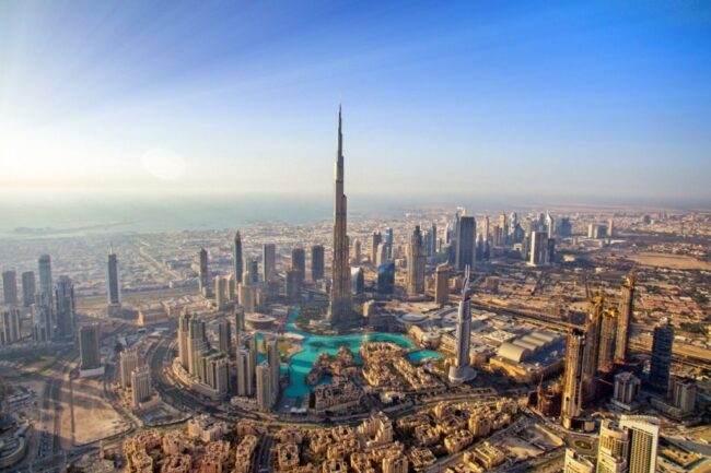 A former fishing village, Dubai is now the fourth-most visited city in the world with nearly 16 million visitors last year. Dronestaram photo