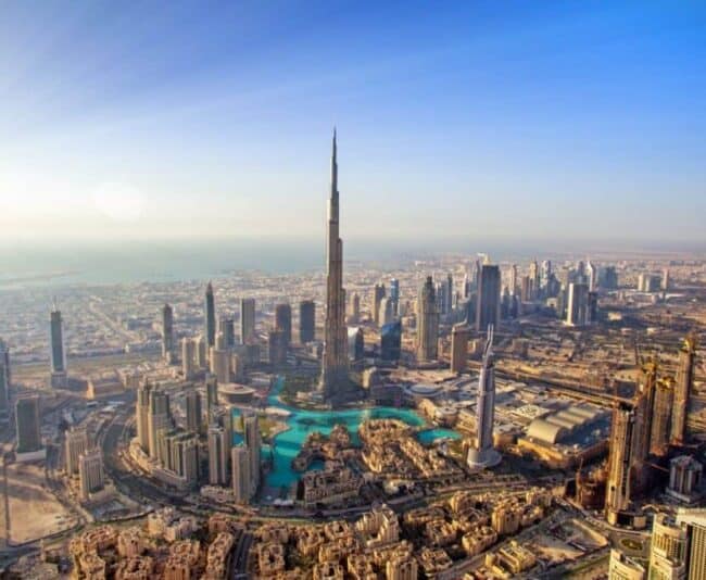 A former fishing village, Dubai is now the fourth-most visited city in the world with nearly 16 million visitors last year. Dronestaram photo