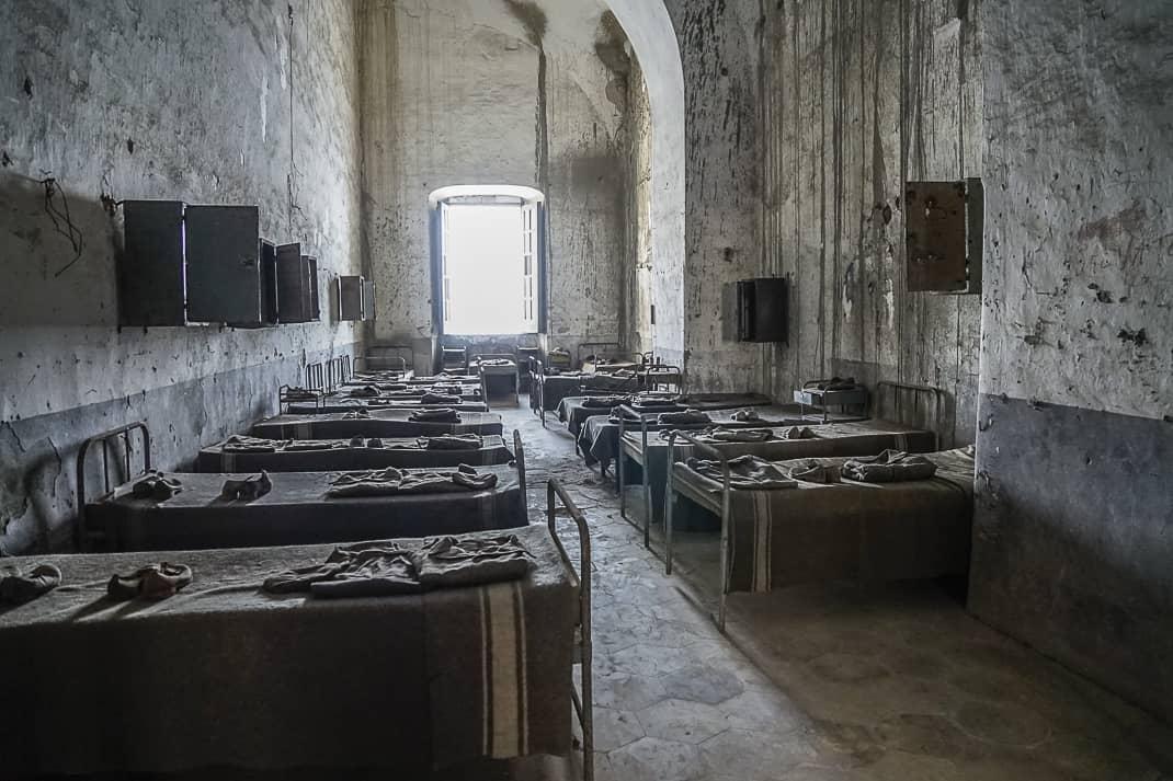 This cell held 30-40 prisoners. 