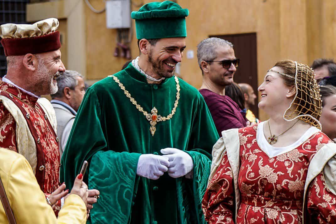 Locals dress in period costumes for the Omaggio al Duca, a tribute to Ferrara's Renaissance years.