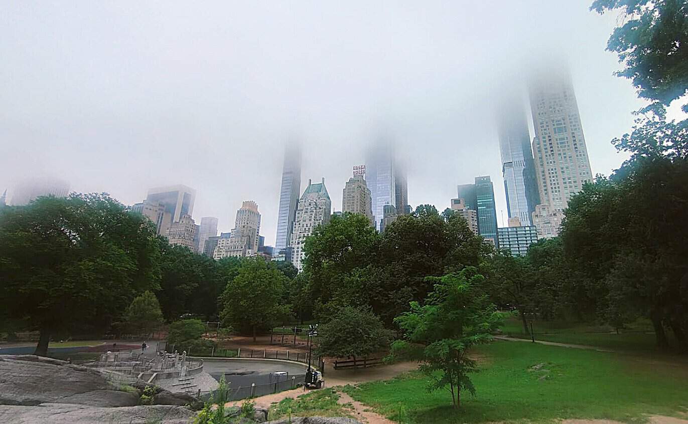 The Manhattan skyline from Central Park, one of the prettiest places in the United States.