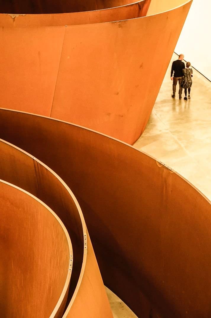 "The Matter of Time" exhibit at Guggenheim Museum which attracts 1.3 million visitors a year. 