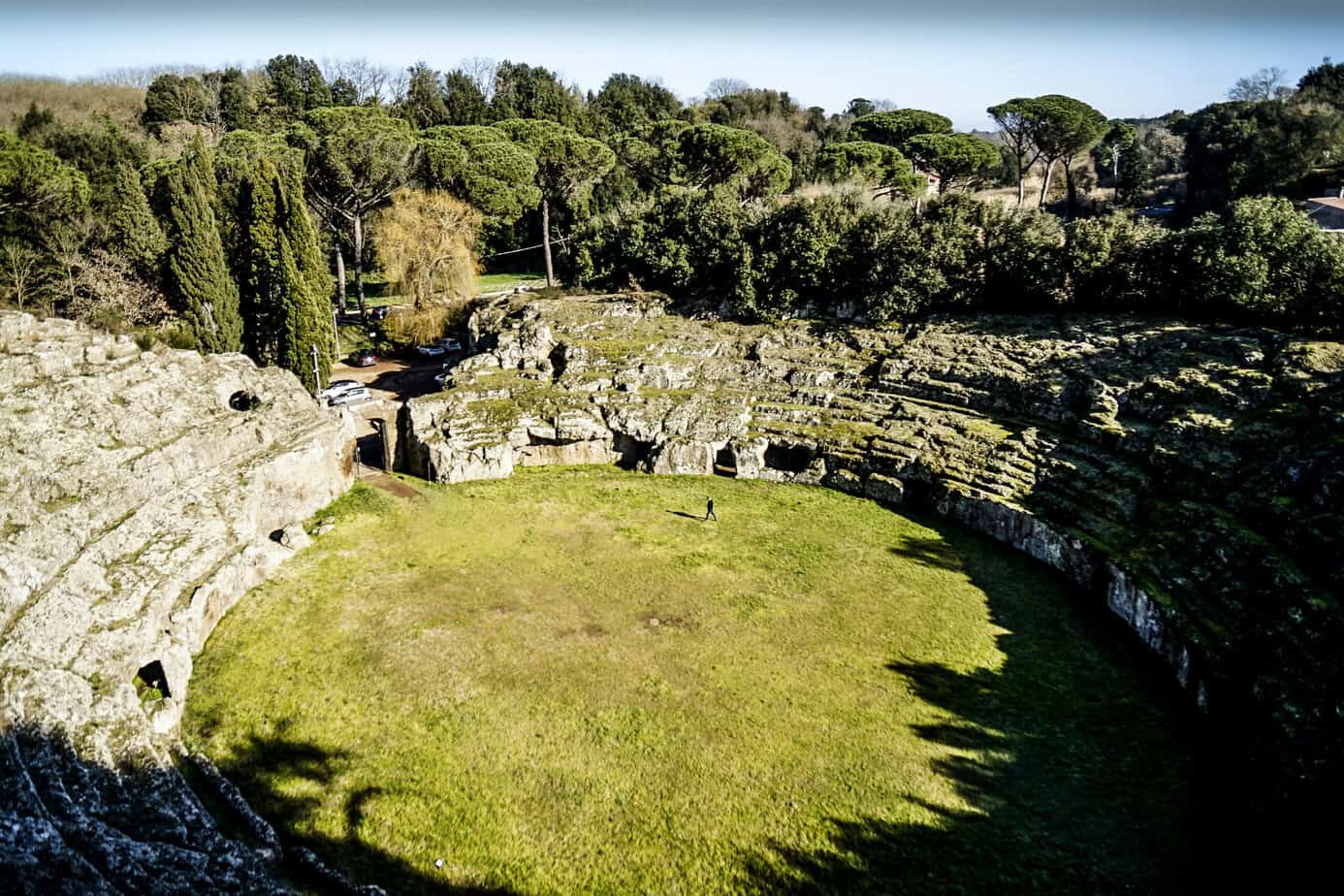 Sutri outside Rome has a colosseum that's a little less crowded than the one in Rome.