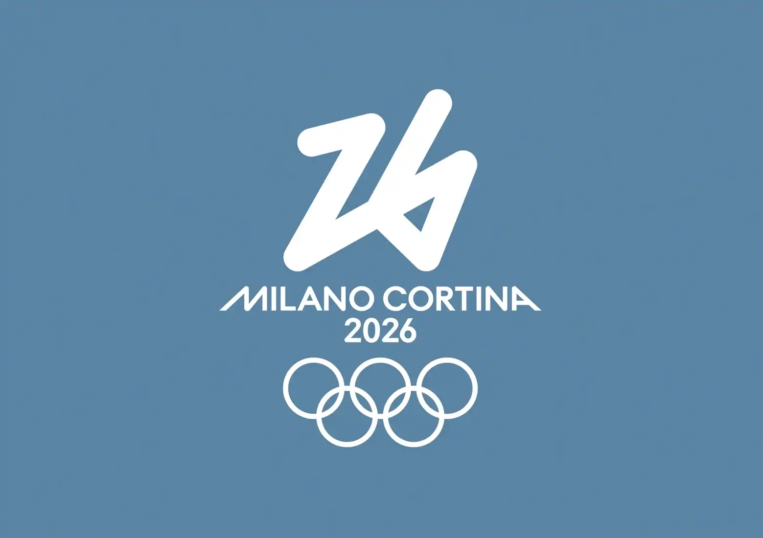 The official Milan-Cortina Olympics logo