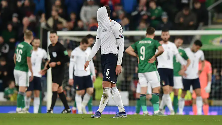 Italy and Northern Ireland tied, 0-0, in Belfast four years ago, sending Italy to the same playoff it faces Thursday.