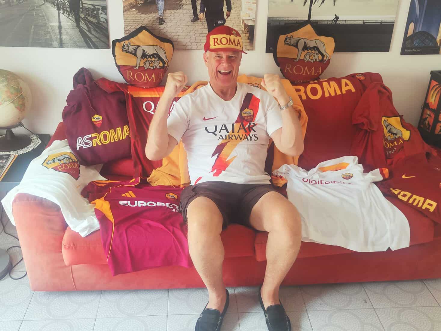 Me at home with a "small" selection of my Roma paraphernalia.