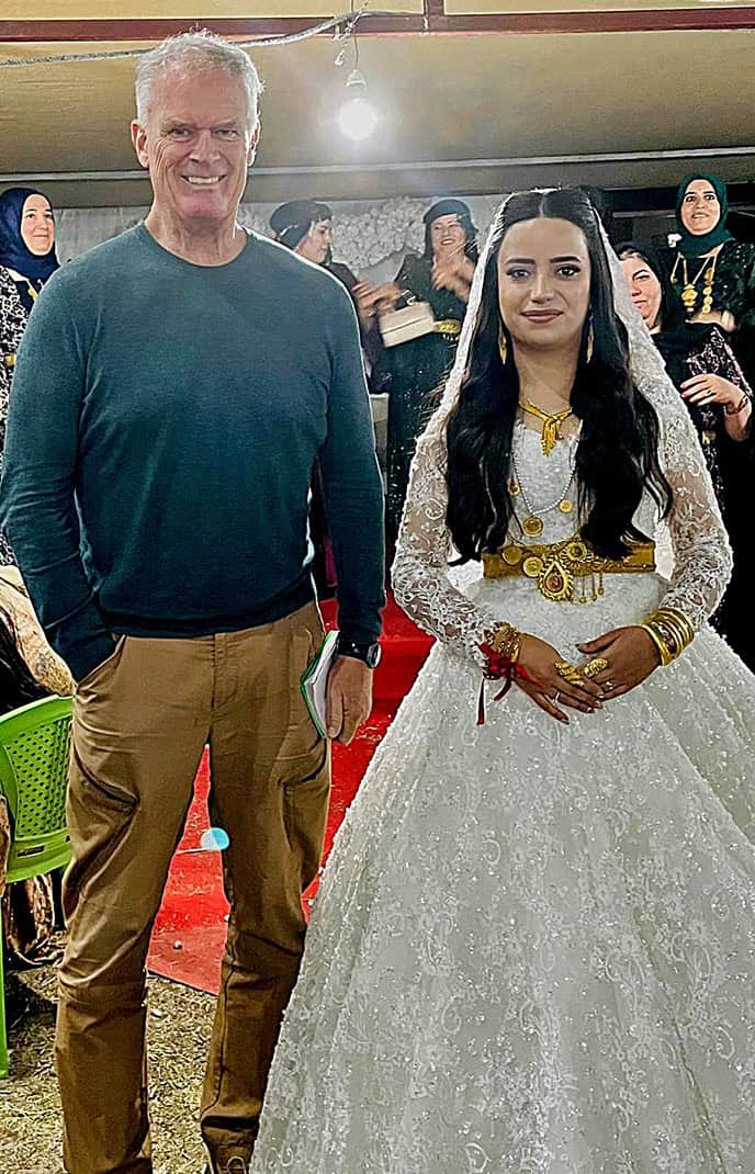 Me with the bride at the Kurdish wedding in Hakkari, Turkey.